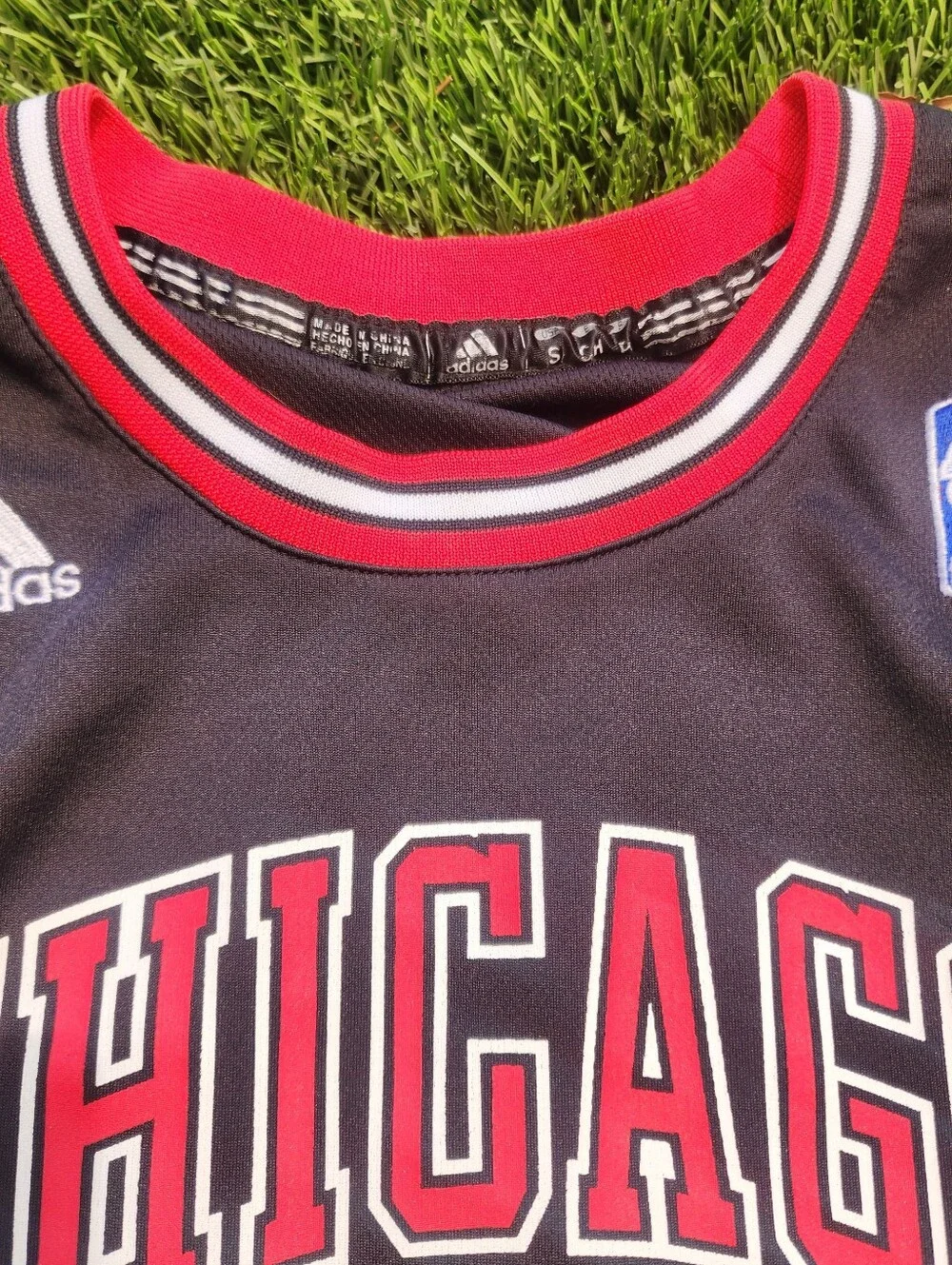 Derrick Rose adidas Black Red Chicago Bulls Basketball Jersey Kids Sz Small #1